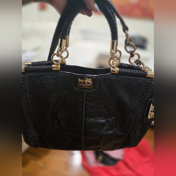 Coach Madison Whipstitch Embossed Buffed Leather Satchel-RARE - Picture 11 of 11